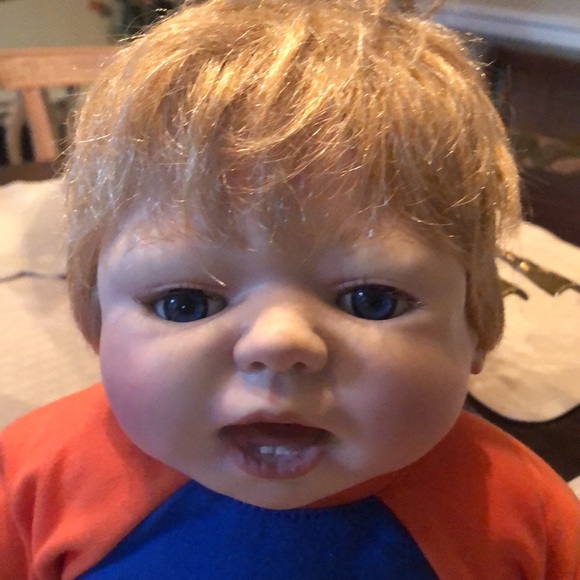 🐊Florida Gator Outfitted Baby with rimmed baseball cap 🧡💙 - Picture 2 of 16